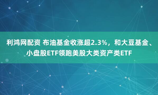 利鸿网配资 布油基金收涨超2.3%，和大豆基金、小盘股ETF领跑美股大类资产类ETF